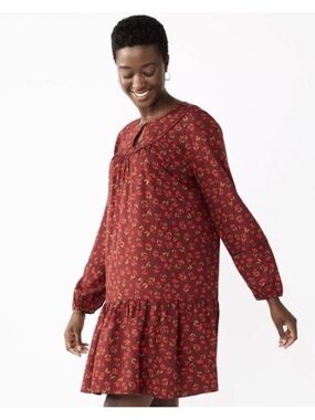 New - Size M- Sonoma goods for life women’s dress cherry red